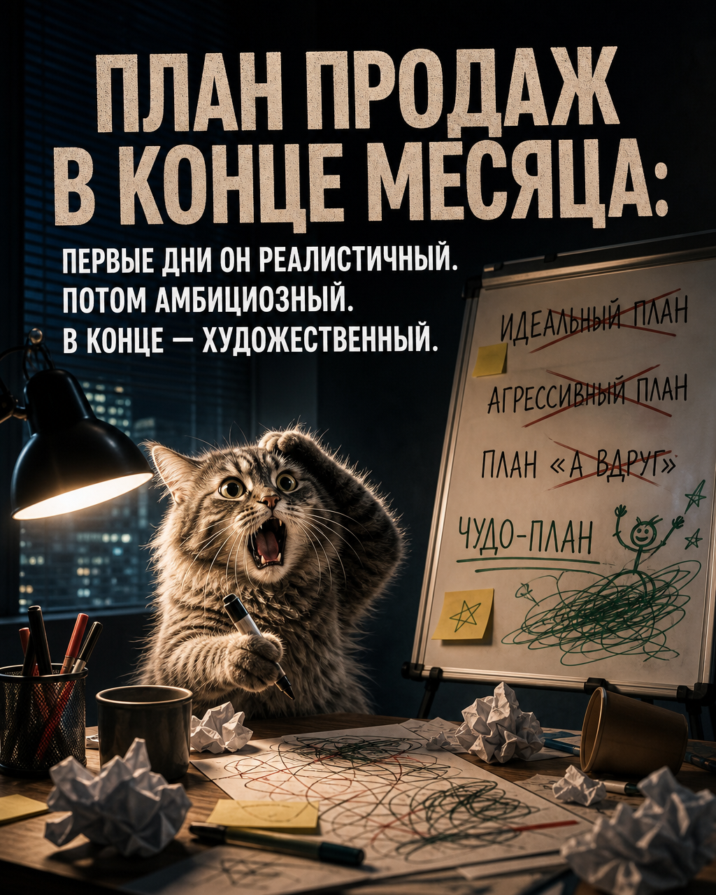 ПЛАН ПРОДАЖ В КОНЦЕ МЕСЯЦА: