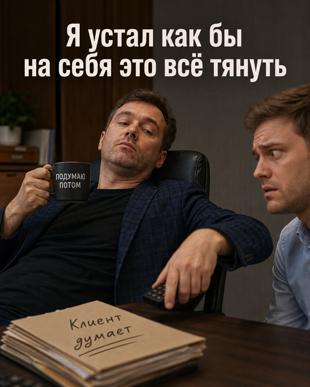 Я устал как бы на себя это всё тянуть