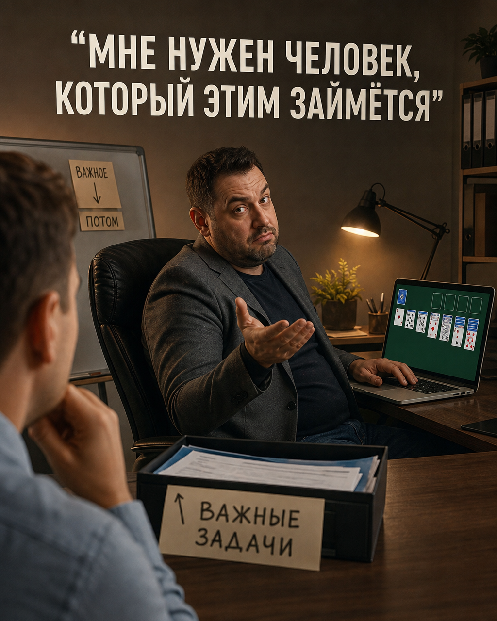 “МНЕ НУЖЕН ЧЕЛОВЕК, КОТОРЫЙ ЭТИМ ЗАЙМЁТСЯ”