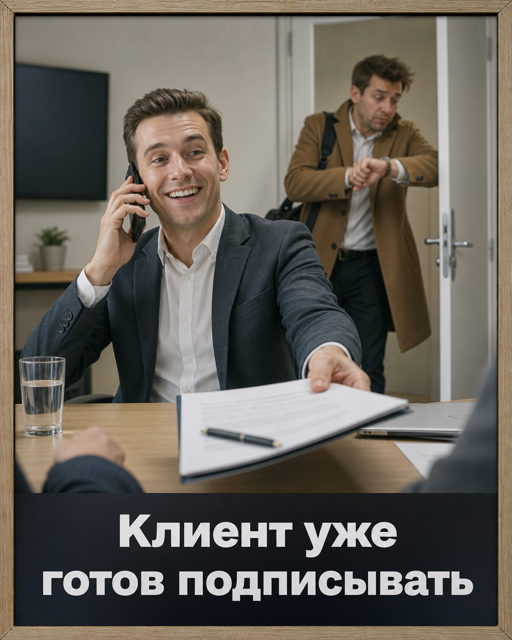 Клиент уже готов подписывать
