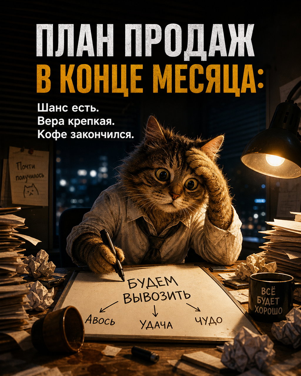 ПЛАН ПРОДАЖ В КОНЦЕ МЕСЯЦА: