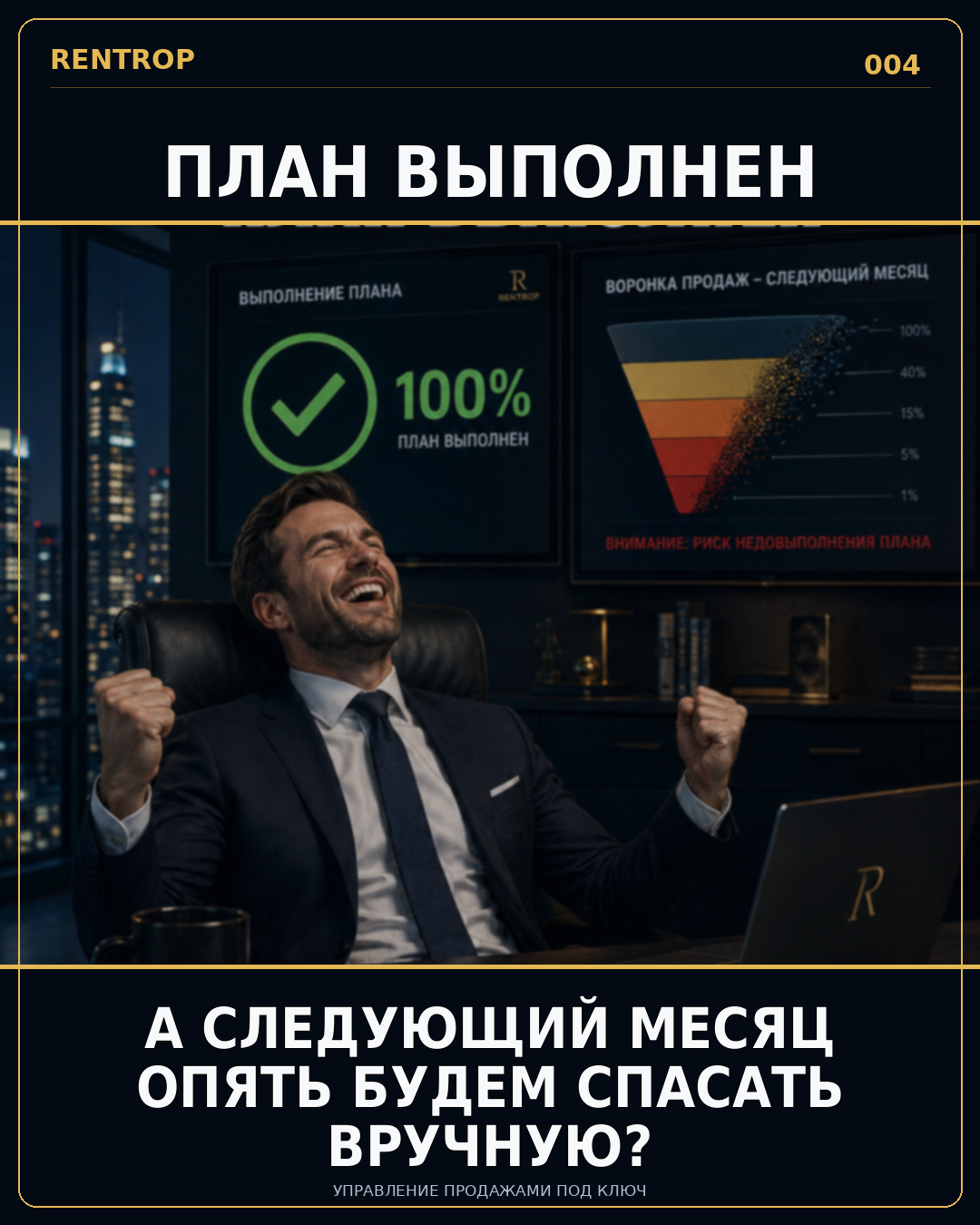 План выполнен. А следующий месяц опять спасать вручную?